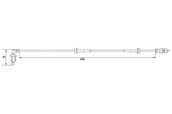 Bosch 0 265 007 583 ABS Sensor