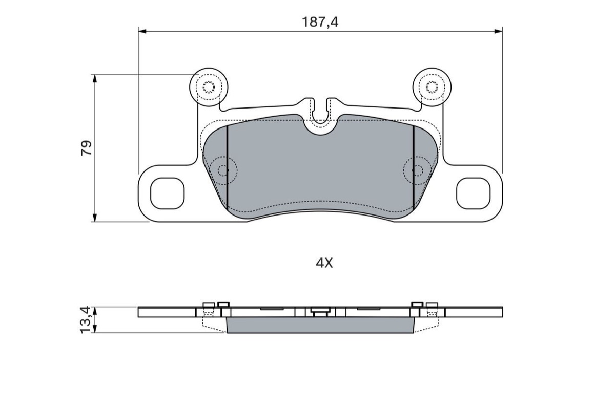 Bosch 0 986 460 247 Brake Pad Set