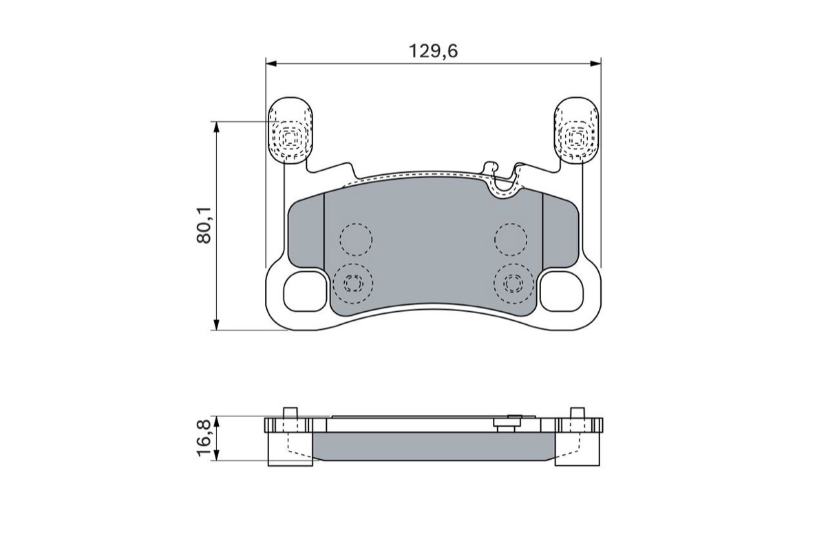 Bosch 0 986 460 256 Brake Pad Set