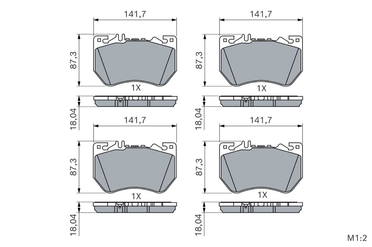 Bosch 0 986 460 288 Brake Pad Set