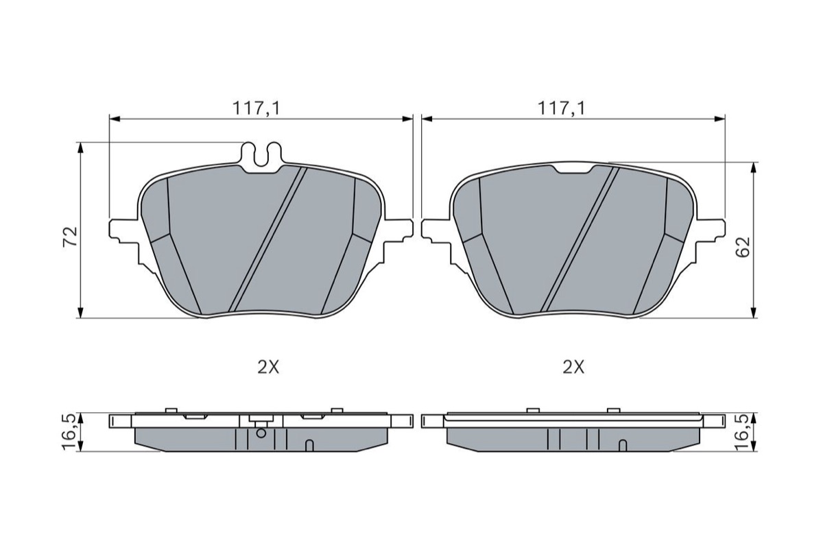 Bosch 0 986 460 293 Brake Pad Set