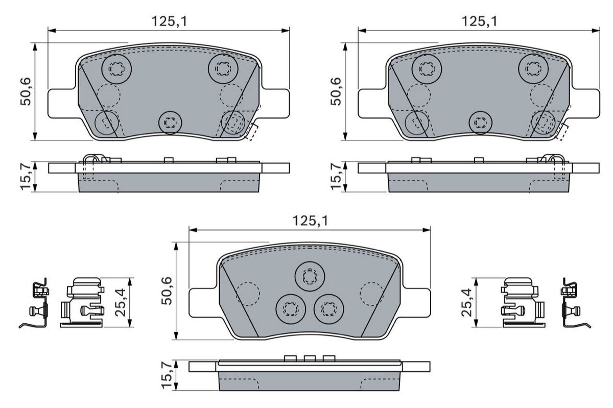 Bosch 0 986 460 297 Brake Pad Set