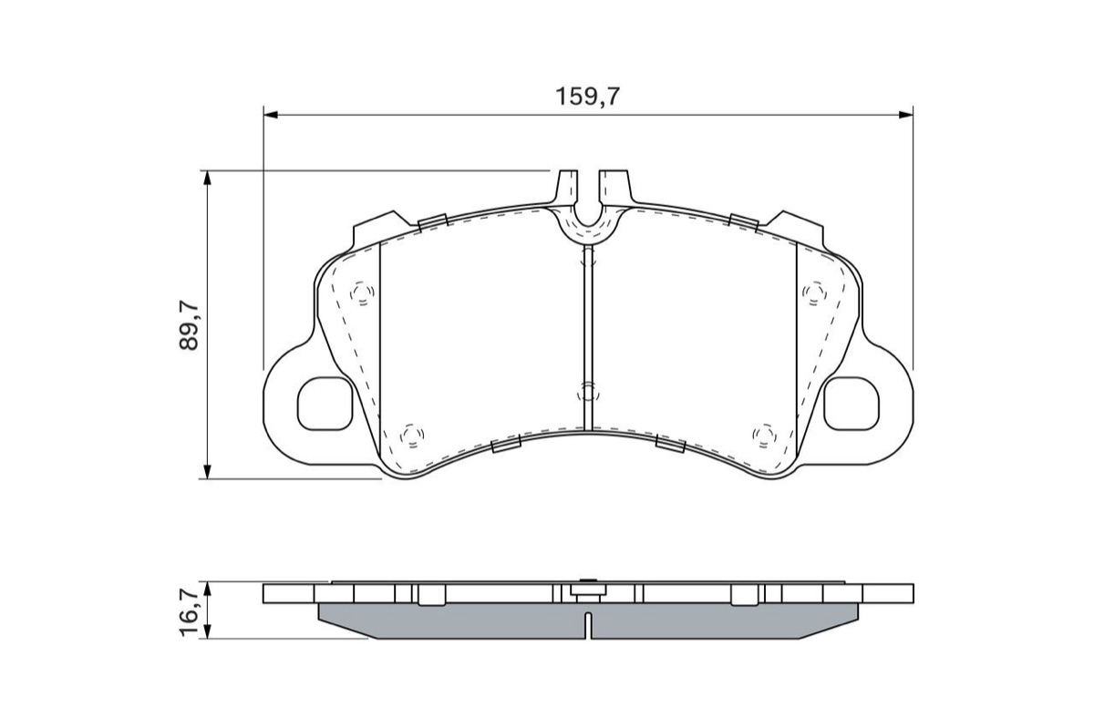 Bosch 0 986 460 361 Brake Pad Set
