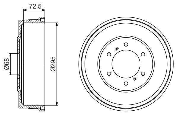 Bosch 0 986 477 215 Brake Drum