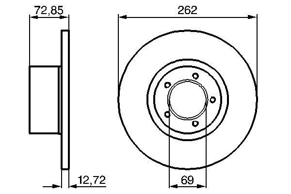 Bosch 0 986 478 077 Brake Disc