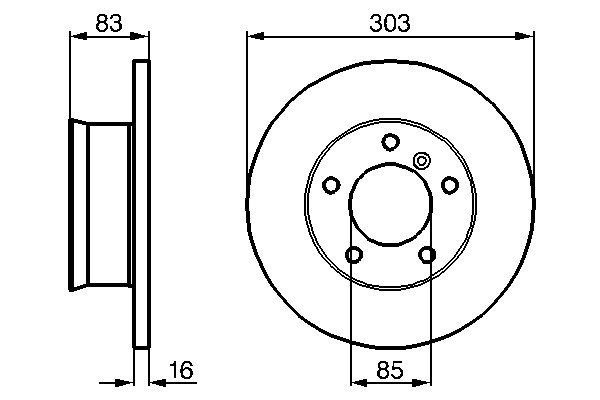 Bosch 0 986 478 189 Brake Disc