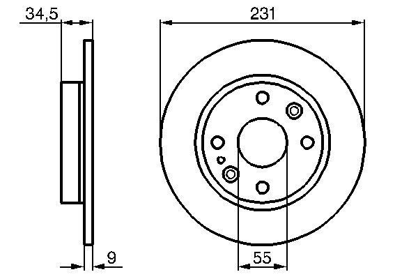 Bosch 0 986 478 242 Brake Disc