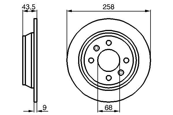 Bosch 0 986 478 374 Brake Disc