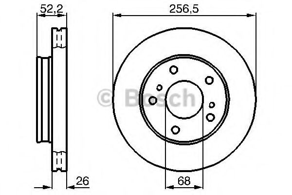 Bosch 0 986 478 485 Brake Disc