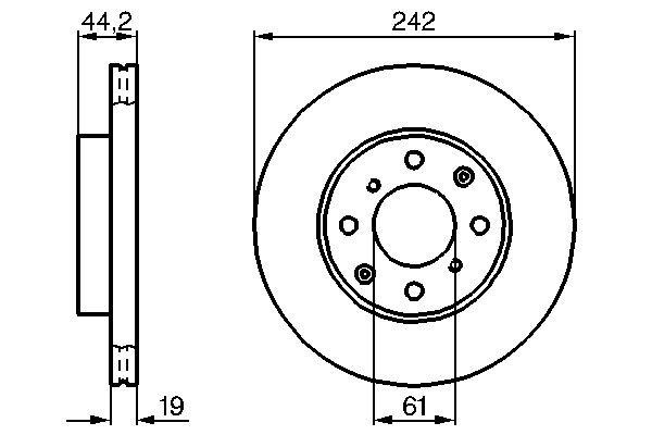 Bosch 0 986 478 503 Brake Disc