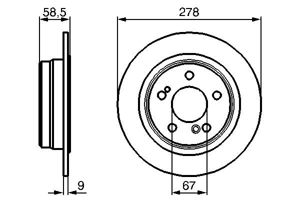 Bosch 0 986 478 565 Brake Disc