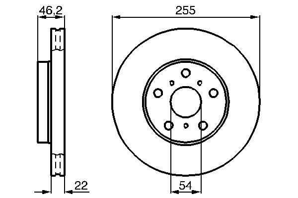 Bosch 0 986 478 725 Brake Disc