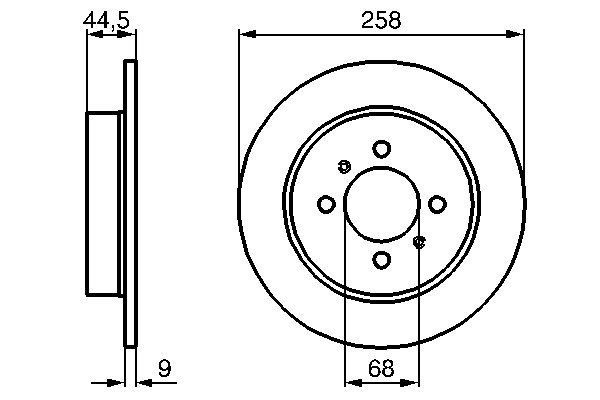 Bosch 0 986 478 836 Brake Disc