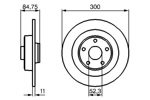 Bosch 0 986 479 083 Brake Disc
