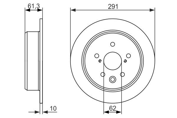 Bosch 0 986 479 657 Brake Disc