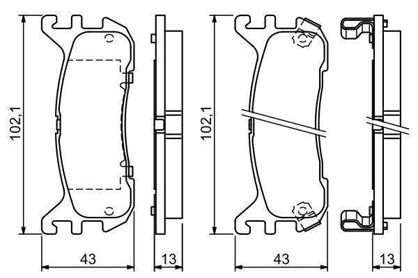 Bosch 0 986 494 341 Brake Pad Set