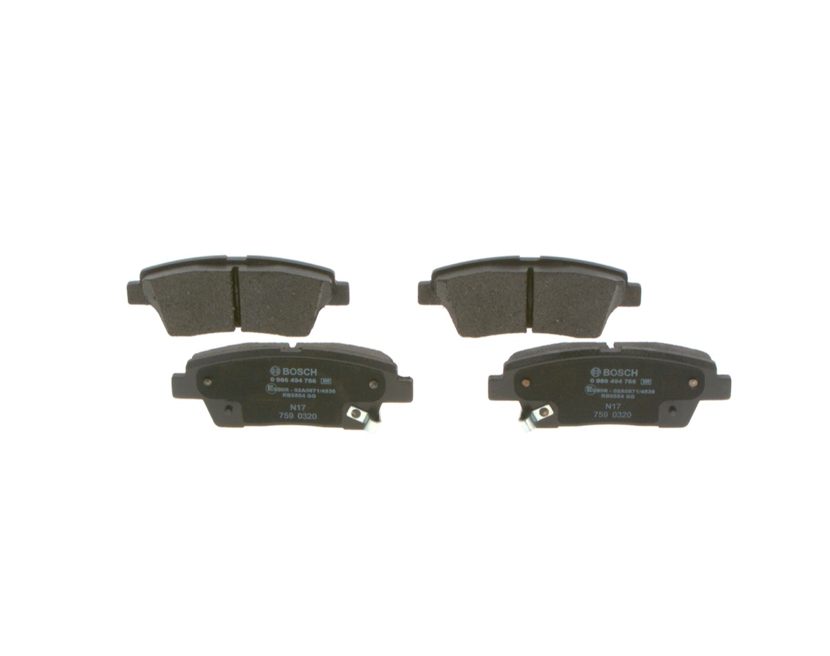 Bosch 0 986 494 766 Brake Pad Set