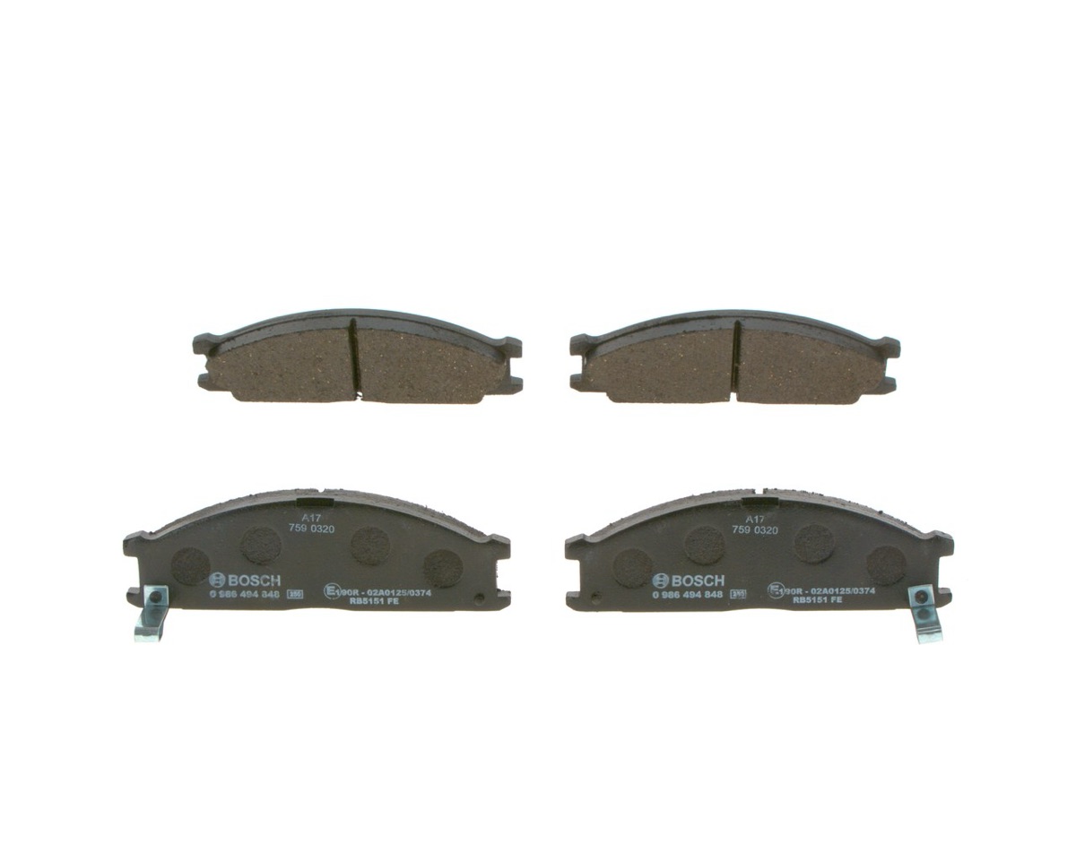 Bosch 0 986 494 848 Brake Pad Set