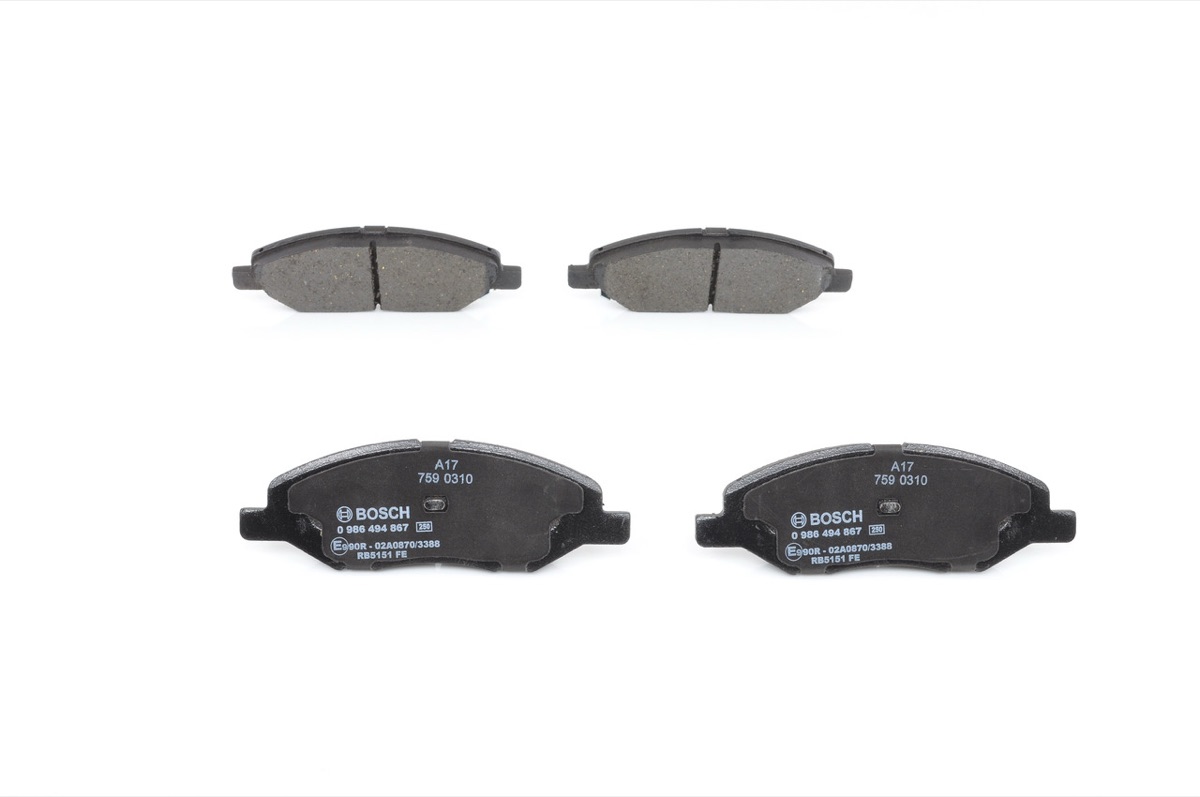 Bosch 0 986 494 867 Brake Pad Set