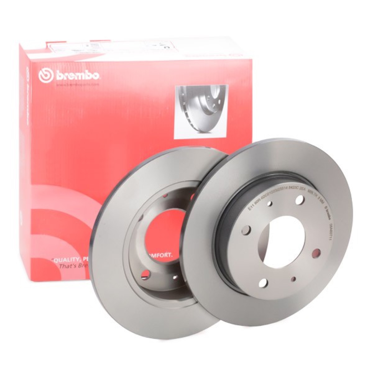 Brembo Prime 08.A607.11 Brake Disc — Rear 250mm