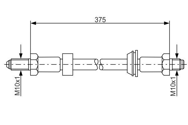 Bosch 1 987 476 023 Brake Hose