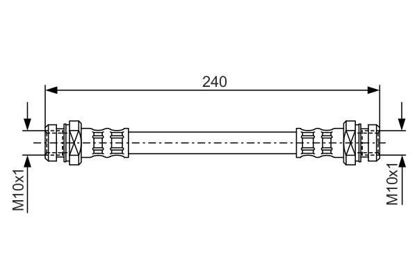Bosch 1 987 476 395 Brake Hose