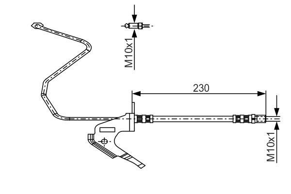Bosch 1 987 481 161 Brake Hose