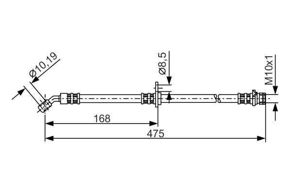 Bosch 1 987 481 326 Brake Hose