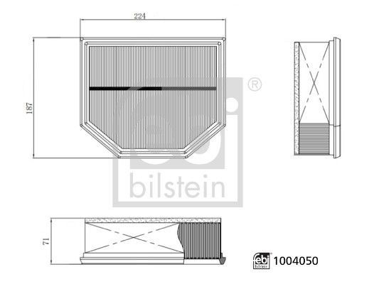 Febi Bilstein 1004050 Air Filter