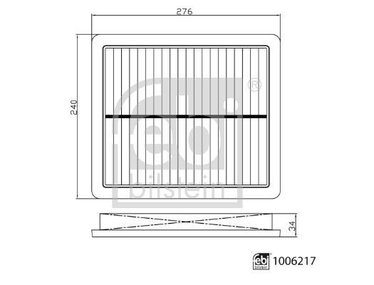 Febi Bilstein 1006217 Air Filter