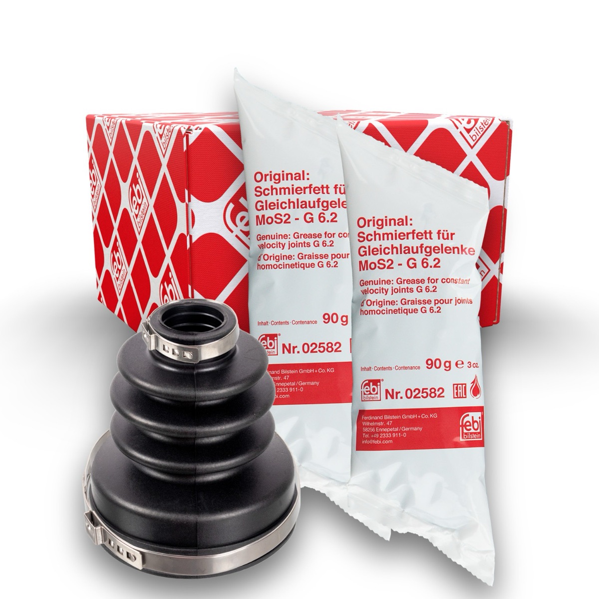 Febi Bilstein 171745 CV Boot Kit, Drive Shaft, Transmission Sided