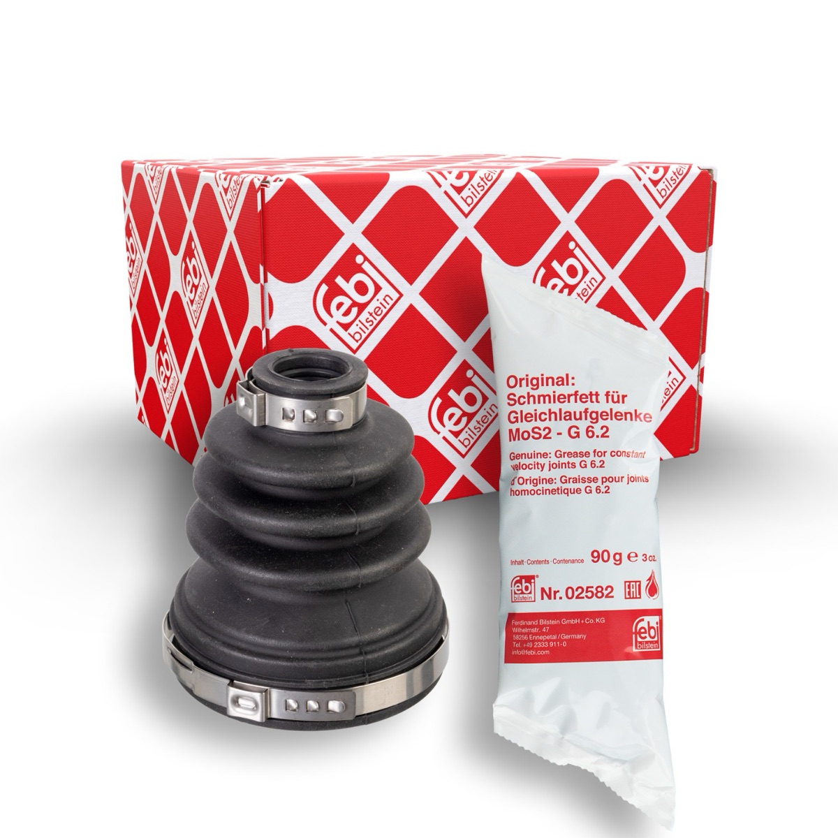 Febi Bilstein 172469 CV Boot Kit, Drive Shaft, Transmission Sided