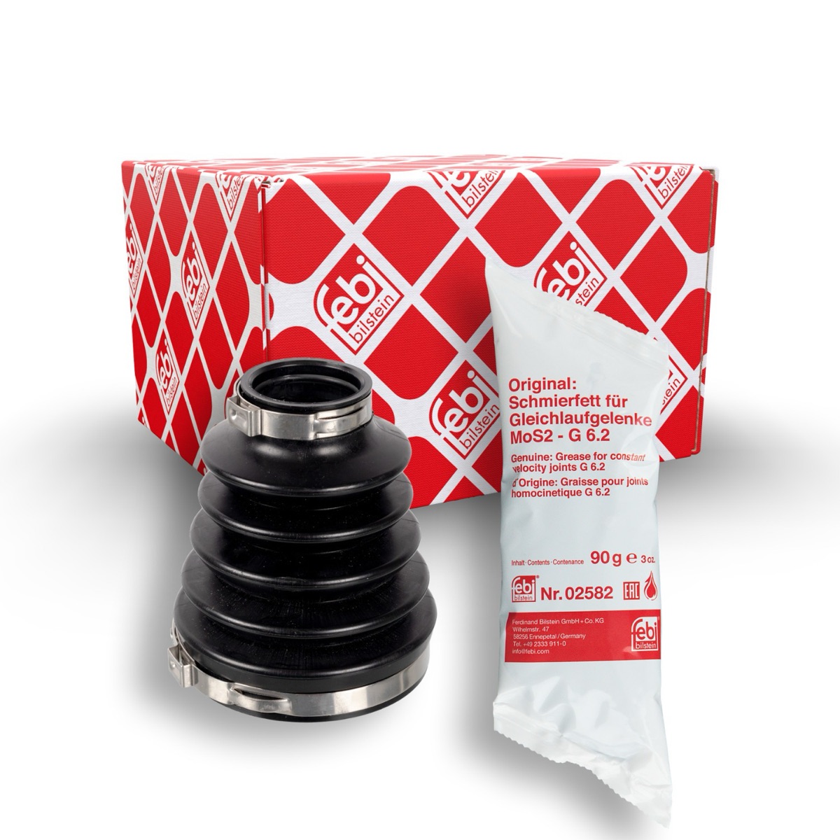 Febi Bilstein 172817 CV Boot Kit, Drive Shaft, Transmission Sided