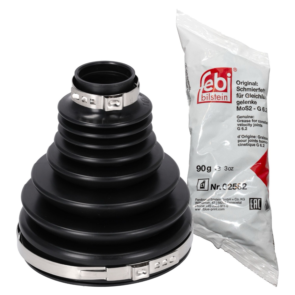 Febi Bilstein 173539 CV Boot Kit, Drive Shaft, Transmission Sided