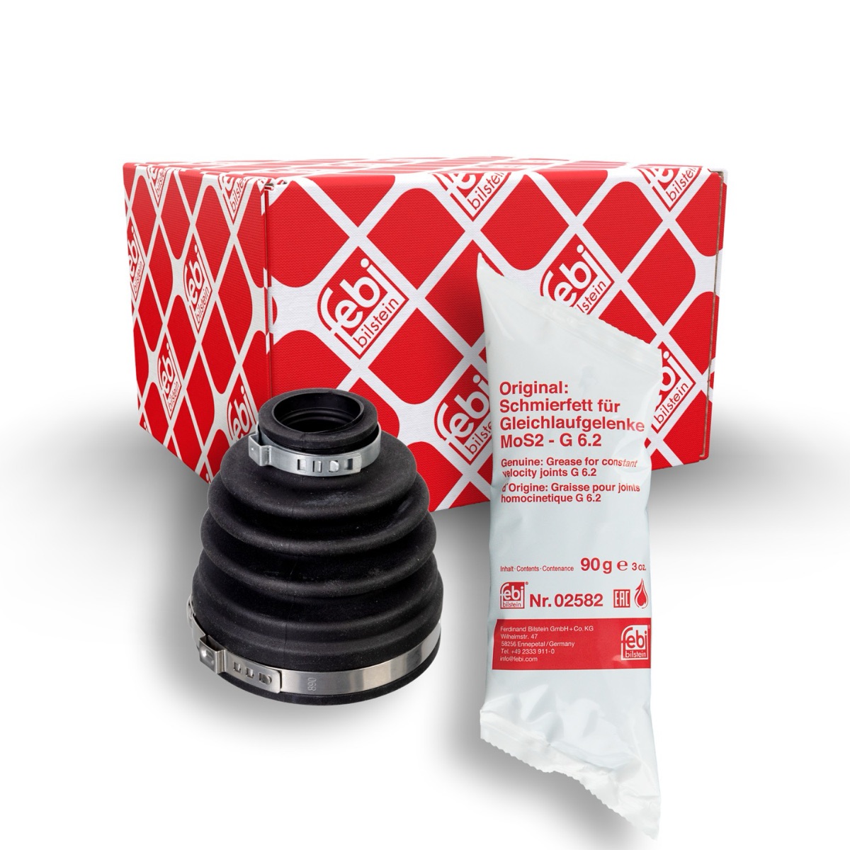 Febi Bilstein 175240 CV Boot Kit, Drive Shaft, Transmission Sided