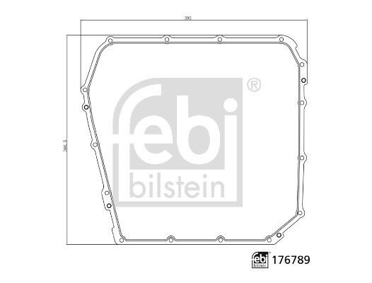 Febi Bilstein 176789 Seal, Automatic Transmission Oil Pan, for Automatic Transmission
