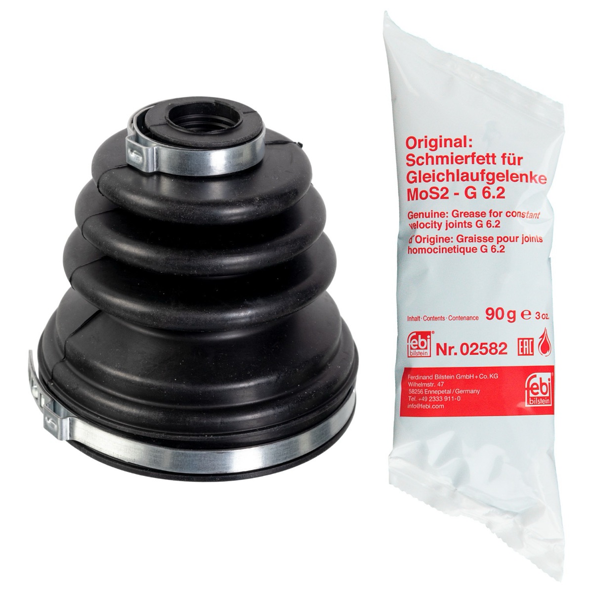 Febi Bilstein 179770 CV Boot Kit, Drive Shaft, Transmission Sided