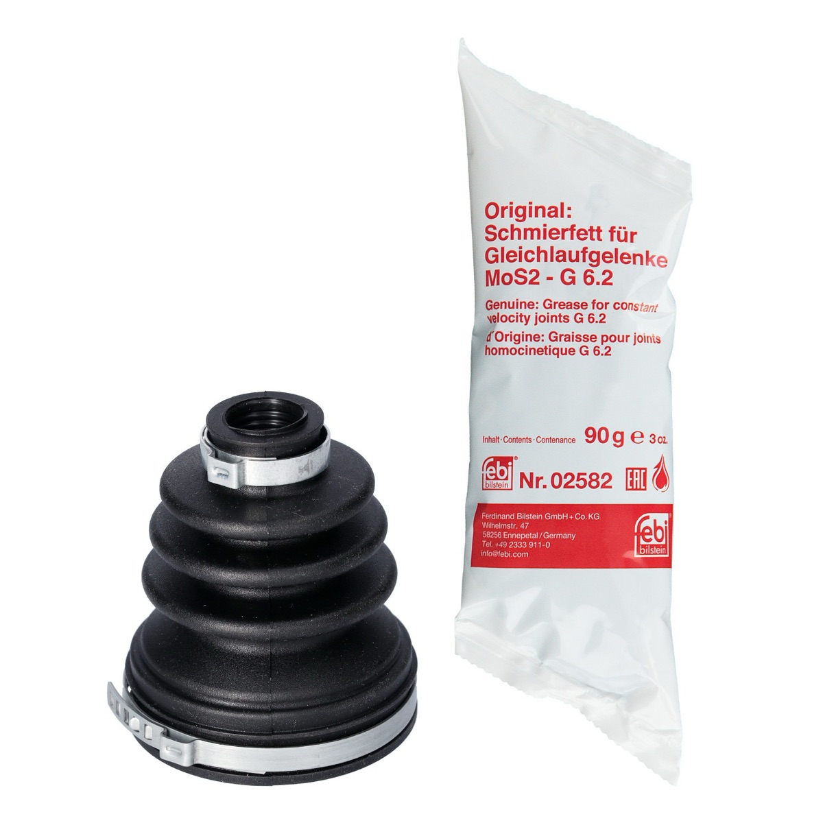 Febi Bilstein 181041 CV Boot Kit, Drive Shaft, Transmission Sided