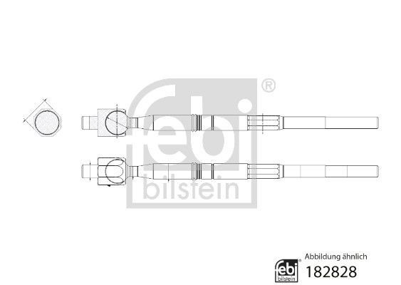 Febi Bilstein 182828 Inner Tie Rod