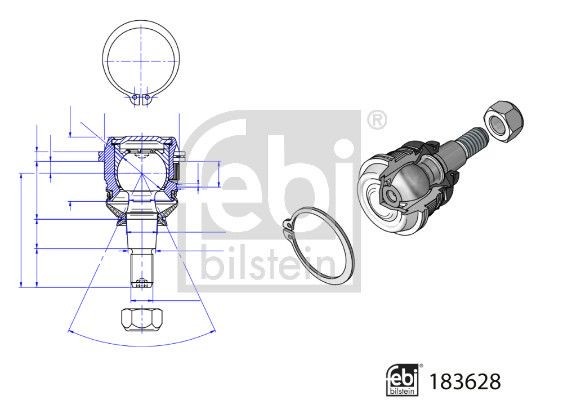 Febi Bilstein 183628 Ball Joint