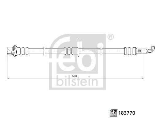 Febi Bilstein 183770 Brake Hose