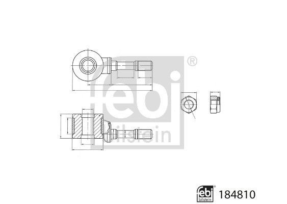 Febi Bilstein 184810 Anti-Roll Bar Link