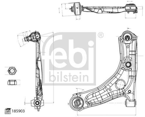 Febi Bilstein 185903 Suspension Arm