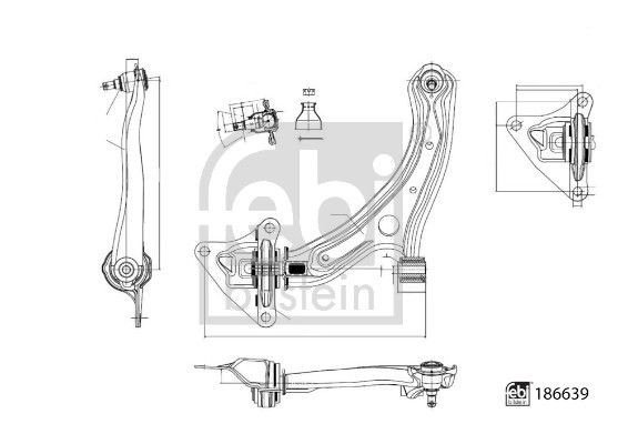 Febi Bilstein 186639 Suspension Arm