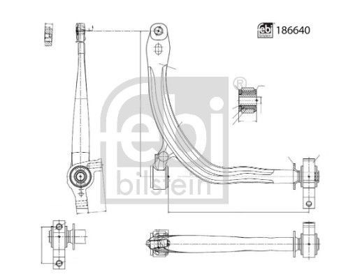 Febi Bilstein 186640 Suspension Arm