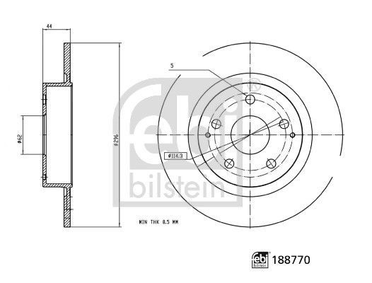 Febi Bilstein 188770 Brake Disc