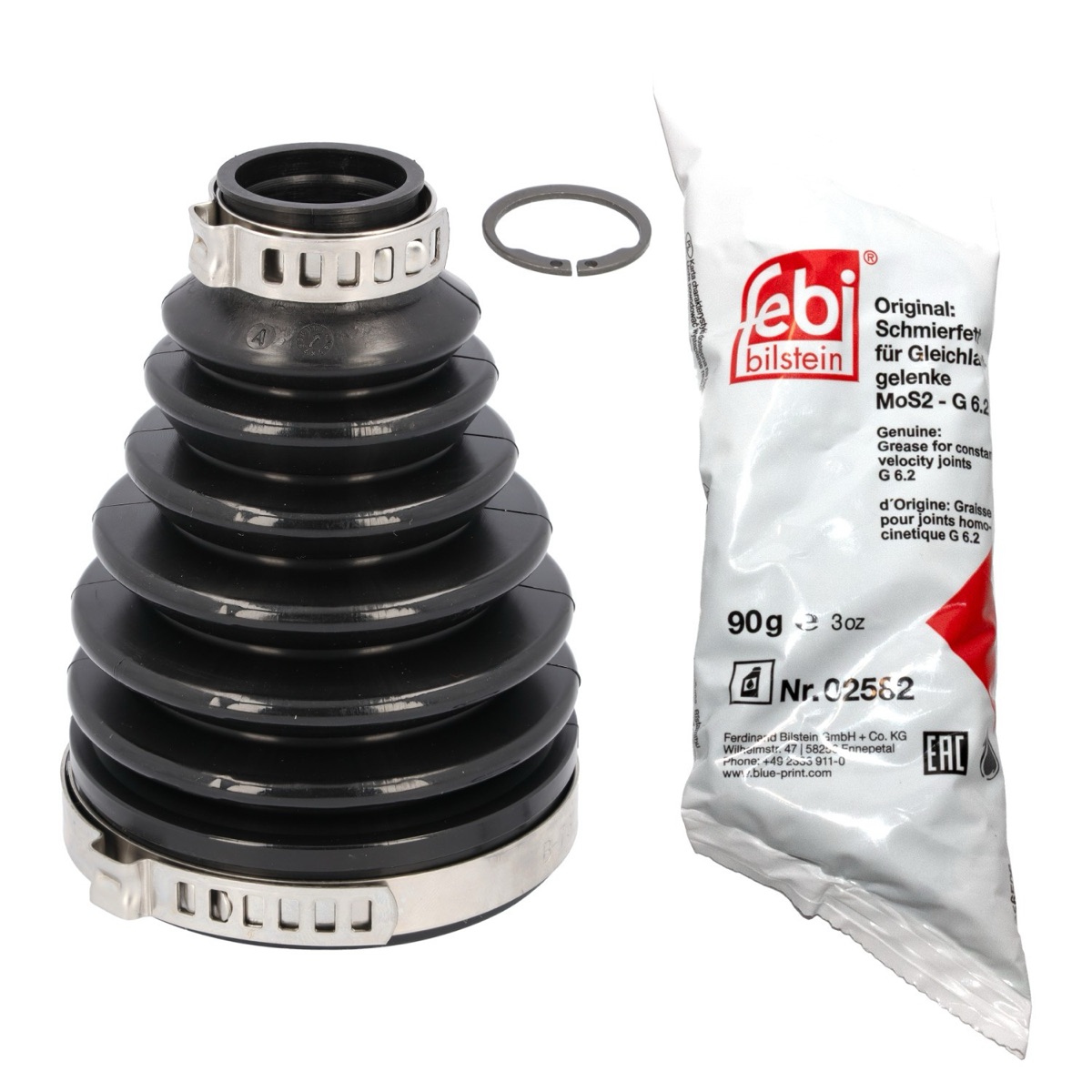 Febi Bilstein 192973 CV Boot Kit, Drive Shaft, Transmission Sided