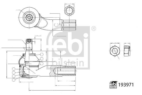 Febi Bilstein 193971 Track Rod End