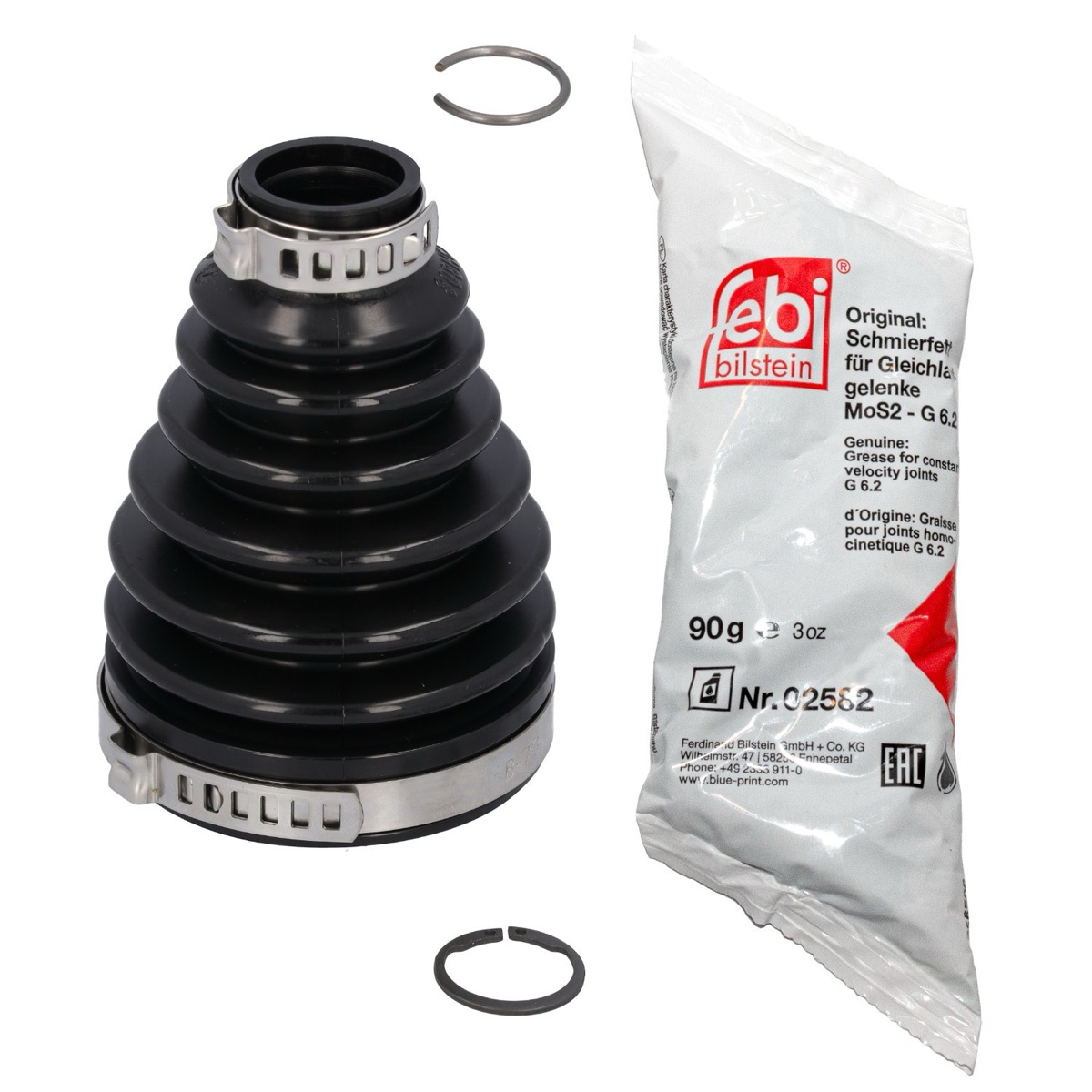 Febi Bilstein 196069 CV Boot Kit, Drive Shaft, Transmission Sided