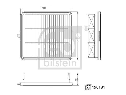 Febi Bilstein 196181 Air Filter